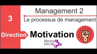 Management 2 Processus de management Motivation [upl. by Nalim]