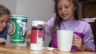 How to gargle salt water Kids how to Sore throat fix [upl. by Llecram]