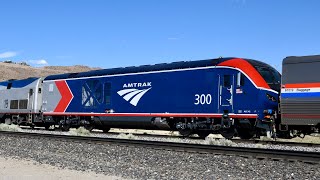 Amtrak ALC42 Locomotive 300 Delivery Train [upl. by Neroled932]