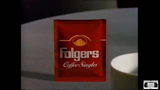 Folgers Coffee Singles Commercial  1993 [upl. by Ayikin]