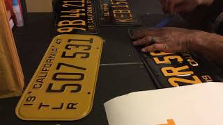 DIY Vintage California License Plate restoration kit [upl. by Aevin213]