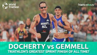 One of the greatest triathlon sprint finishes ever [upl. by Sihunn]