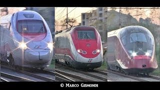 Train Spotting  Frecciarossa Frecciargento Italo  Roma Settebagni [upl. by Anauqal272]