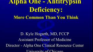 042313 Alpha 1 Antitrypsin Deficiency [upl. by Nylirek209]