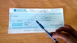 How to create a Cancelled Cheque  Creating Cancelled Cheque [upl. by Daveda446]