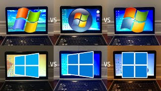 Windows XP vs Vista vs 7 vs 81 vs 10 vs 11  Speed Test [upl. by Shari]