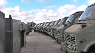 Land Rover Defender 110s and RB44 Cargo 4x4 Trucks For sale by online auction [upl. by Anehs]