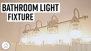 How to replace a bathroom light fixture [upl. by Hutt]