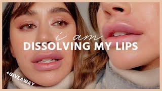 DISSOLVING MY LIP FILLERS AFTER 5 YEARS [upl. by Anaicilef]