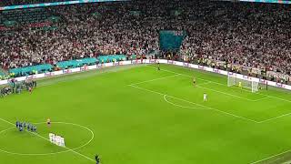 DONNARUMMA SAVES SAKAS PENALTY TO WIN EURO 2020 FOR ITALY OVER ENGLAND  LIVE AT WEMBLEY STADIUM [upl. by Jensen]