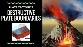 The formation of Volcanoes on Destructive Plate Boundaries  annotated diagram and explanation [upl. by Clemmy]