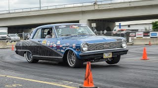 Racing Autocross in a 65 Nova Goodguys Nashville [upl. by Leamiba]