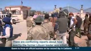 Gaddafi dead after battle in Sirte [upl. by Pearson]