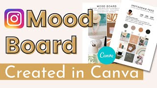 Create an Instagram mood board in Canva [upl. by Ittap]