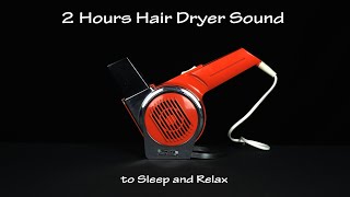 Hair Dryer Sound 5 Static  2 Hours White Noise to Sleep and Relax [upl. by Yenterb]