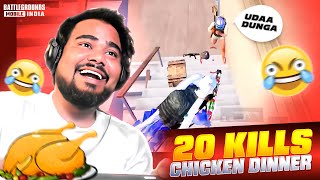 20 KILL CHICKEN DINNER 😁😱 [upl. by Aisitel]