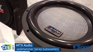 MTX Audio JackHammer Series Subwoofers  CES 2017 [upl. by Flam]