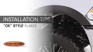 Installation Tips quotOEquot Style® Fender Flares [upl. by Pinelli]