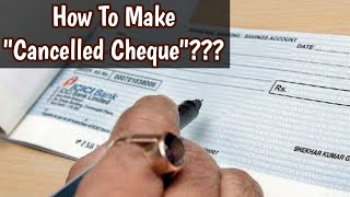 How To Make Cancel Cheque for PF Withdrawal  How To Create Cancelled Cheque  CancelledCheque [upl. by Atteniuq]