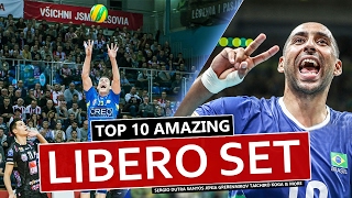 Top 10 Amazing Libero Set  Sergio Dutra Santos  Jenia Grebennikov  Taichiro Koga amp More HD [upl. by Brower]