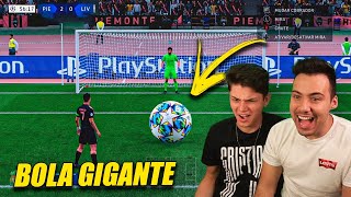 FIFA mas com uma BOLA GIGANTE [upl. by Broderick]