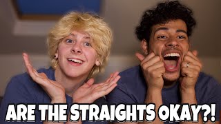 STRAIGHT PEOPLE BEING FUNNY FOR ONCE BISEXUALS REACT  NOAHFINNCE FT NOTCORRY [upl. by Ileyan284]