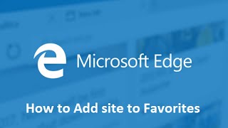 How to Add site to favorites in Microsoft Edge [upl. by Assilat208]