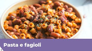 PASTA E FAGIOLI Ricetta classica [upl. by Rot]