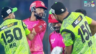 Haris Rauf Taking Shadab Khan To The Dressing Room  Lahore vs Islamabad  Match 16  PSL 8  MI2A [upl. by Grantland]