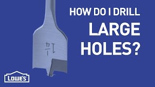 How Do I Drill Large Holes  DIY Basics [upl. by Gere]