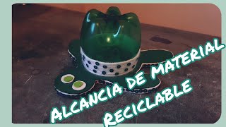 Alcancia 🐢 de material reciclable 😍 [upl. by Ecirahs]