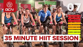 HIIT  35 Minute Cycle Training Workout  Hill Training [upl. by Neit]