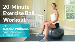 20Minute Exercise Ball Workout [upl. by Ashwin]