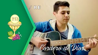 Cordero De Dios ALEGRE Canto para misa  Letra y Acordes [upl. by Nawad730]