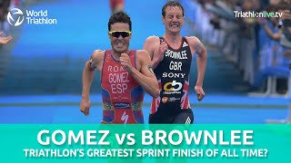 Gomez V Brownlee  An all time great sprint finish [upl. by Imim417]