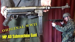 ORIGINAL German WW2 MP40 Submachine Gun UNBOXING  Review Fallschirmjäger  Paratrooper Impression [upl. by Perr626]