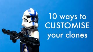 10 ways to CUSTOMISE your clones Custom Lego Star Wars clones tutorial [upl. by Borchert]