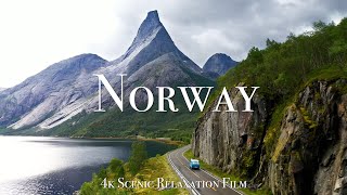 Norway 4K  Scenic Relaxation Film with Calming Music [upl. by Aneekat]