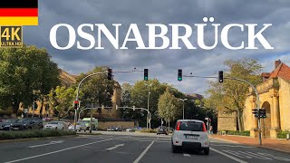 4K City Drive Osnabrück Niedersachsen Germany 4k [upl. by Crystie]