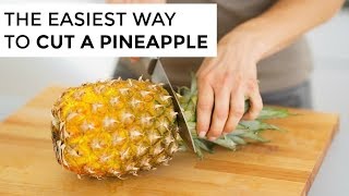 HOW TO CUT A PINEAPPLE  Clean amp Delicious [upl. by Carder]