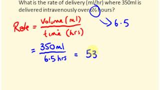 IV rate calculations for nurses  dosage calculations [upl. by Oterol806]