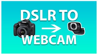 USE ANY CAMERA AS A WEBCAM no camlink required [upl. by Nolubez608]