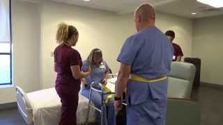 Physical Therapy Transfer Training  How To Transfer From Wheelchair To Bed [upl. by Carnay848]