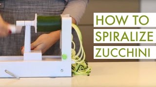 How to Spiralize Zucchini [upl. by Nihcas]