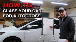 How to Class your Autocross Car SCCA guidelines [upl. by Dryfoos]