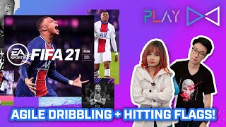 FIFA 21  Agile Dribbling  Hitting Flags  The Play Everything Show [upl. by Nylarac406]