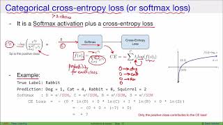 DL Categorial crossentropy loss softmax loss for multiclass classification [upl. by Ppilihp249]