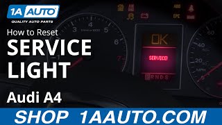 How to Reset Service Light 0409 Audi A4 [upl. by Armil390]