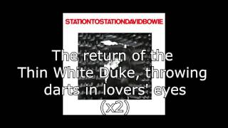 Station to Station  David Bowie  Lyrics [upl. by Worthington]