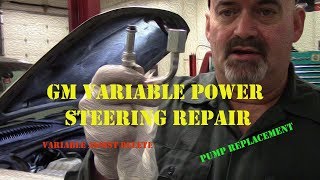 GMC Chevy Variable Assist Power Steering Repair  Variable Assist Delete [upl. by Airtemed]